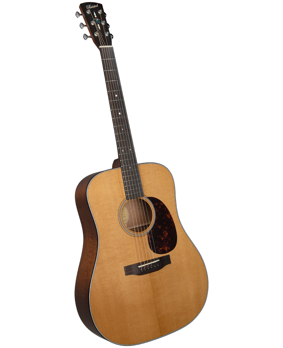 Bristol BD-216 all-solid Spruce/Mahogany Dreadnought Guitar