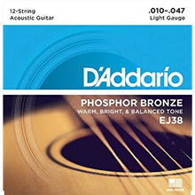 Load image into Gallery viewer, D'Addario Phosphor Bronze 12-String Guitar Strings - Jakes Main Street Music