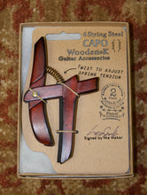Load image into Gallery viewer, Wooden K Hand-Made Wooden Capo