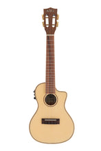 Load image into Gallery viewer, Kala SKCGE-C Solid Spruce Tup with Koa Sides/Back Concert Cutaway w/Pickup - Jakes Main Street Music