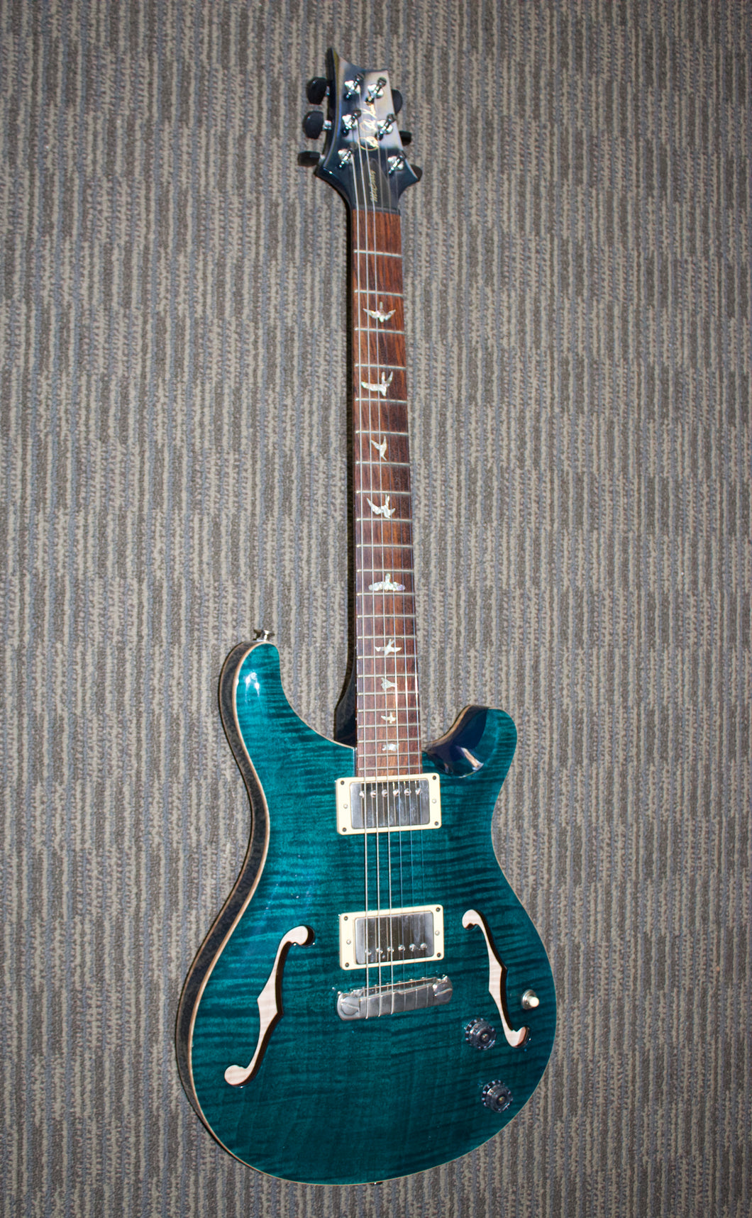 PRS Hollowbody II 10-Top Flamed Maple in Teal Black (2004)