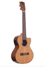 Load image into Gallery viewer, Kala KA-SCAC-T-CE Solid Cedar Top with Acacia, cutaway and pickup

