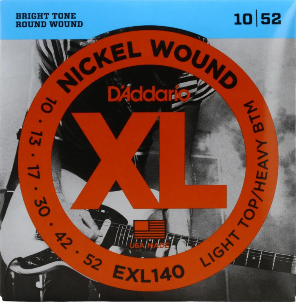 D'addario EXL140 Light Top/Heavy Bottom Nickel Wound Electric Guitar Strings