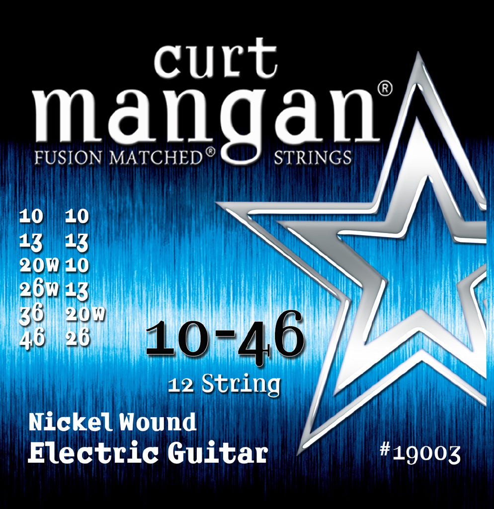Curt Mangan 12-String Nickelwound Elecric Guitar Strings  0.10 to 0.46  #19003