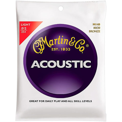 Martin M140 80/20 Bronze Strings Light Acoustic Guitar String - Jakes Main Street Music