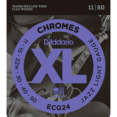 D'Addario ECG24 Chromes Jazz Light Electric Guitar Strings - Jakes Main Street Music