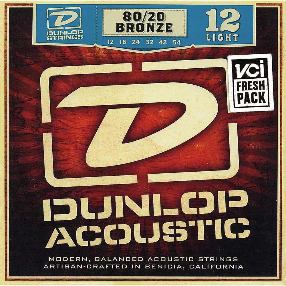 Dunlop DAB1254 80/20 Bronze Light Acoustic Strings - Jakes Main Street Music