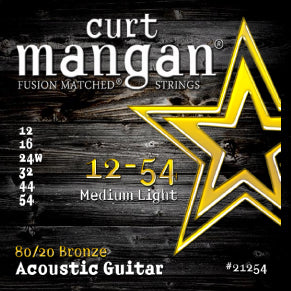 Curt Mangan FusionMatched® 80/20 Bronze Acoustic Strings - Medium Light - Jakes Main Street Music
