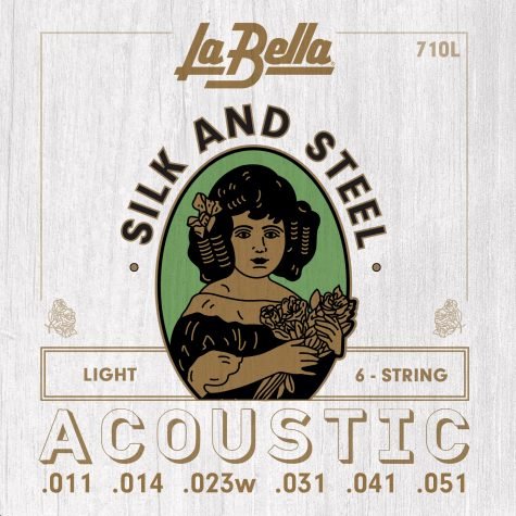 LaBella 710L Silk and Steel Light Gauge Guitar Strings .11-.51