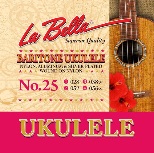LaBella No. 25 Nylon Baritone Ukulele Strings - Jakes Main Street Music