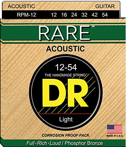 DR Strings RPM-12 12-54 Phosphor Bronze Light - Jakes Main Street Music