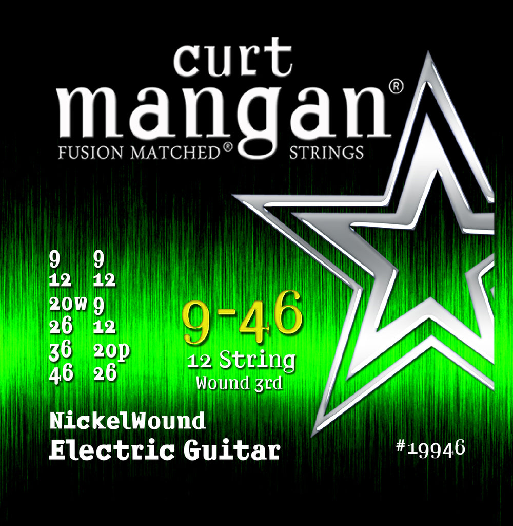 Curt Mangan 12-String Nickelwound Elecric Guitar Strings  0.9 to 0.46  #19946