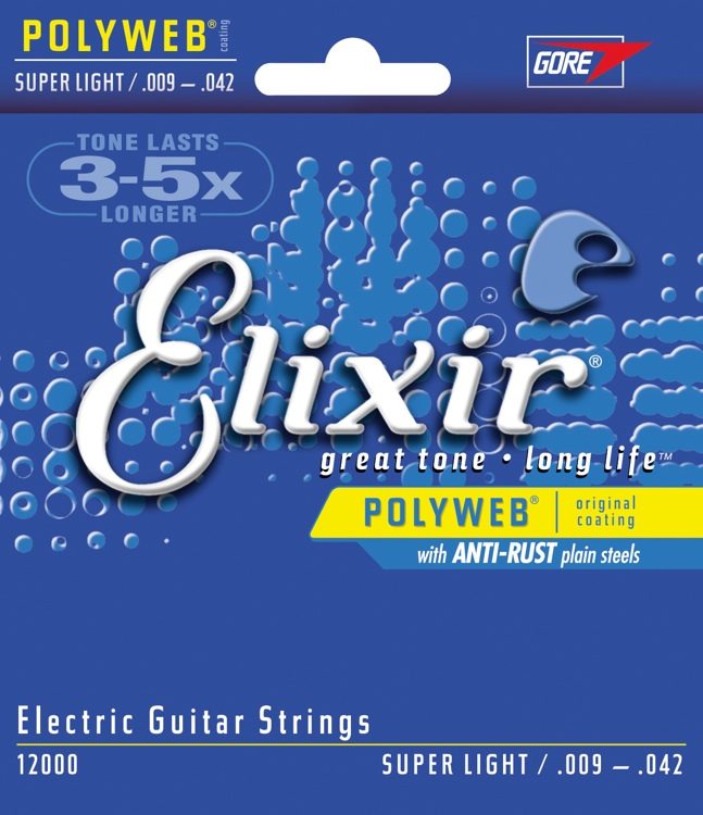 Elixir Polyweb Electric Guitar Strings - Super Light - Jakes Main Street Music