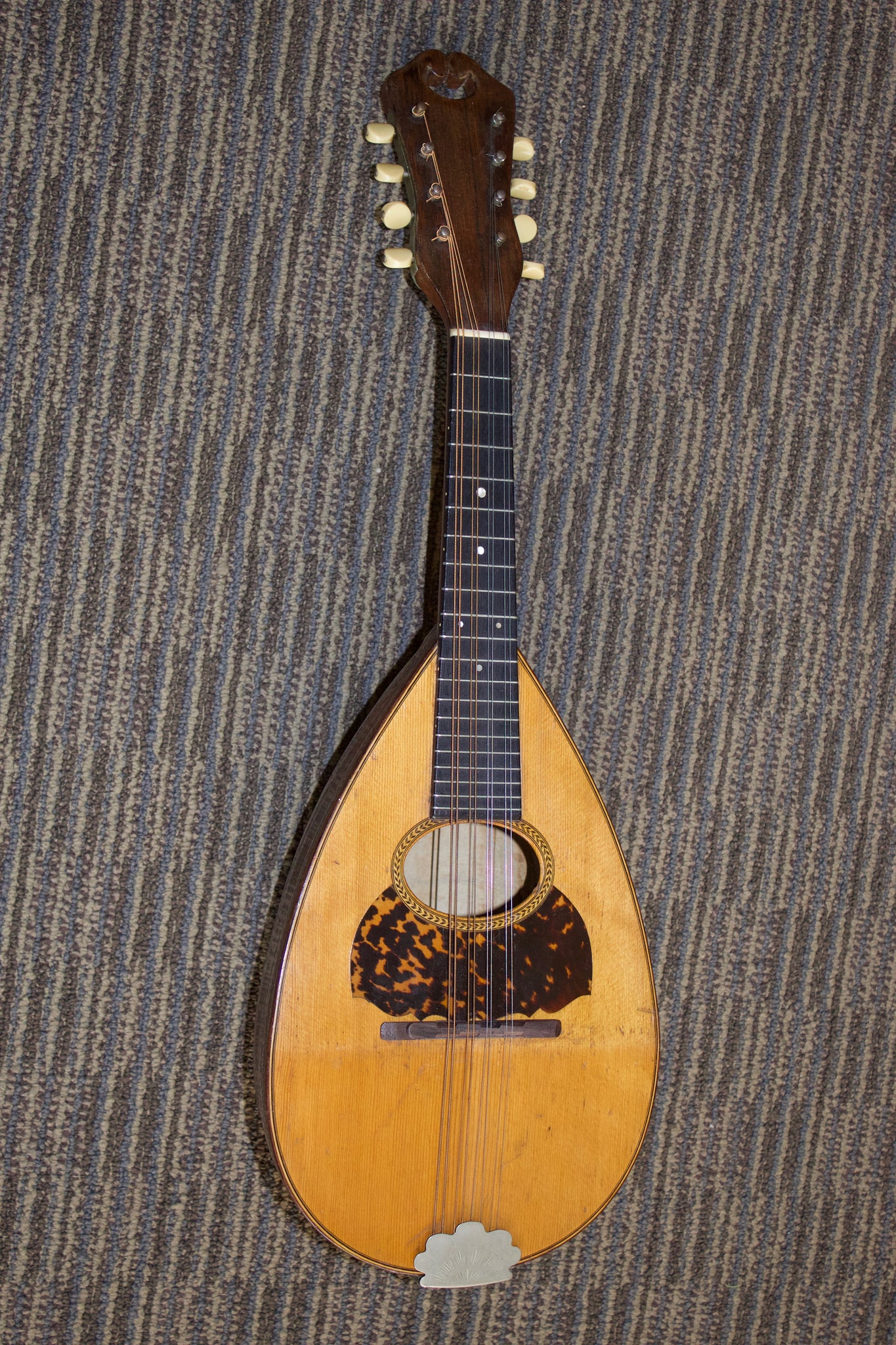 Vintage Mandolin Miniature, Wooden Mandolin Miniature, Musical