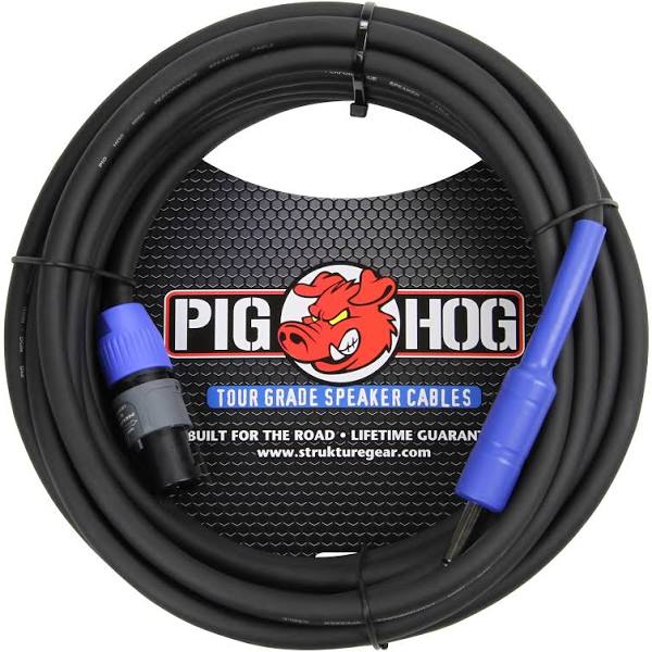 Pig Hog Tour Grade  25' Speaker cable 1/4