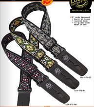 Load image into Gallery viewer, Lock-it 2&quot; Jaguard Pattern Guitar Straps
