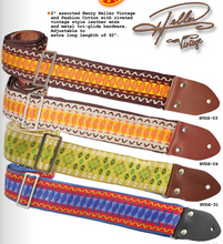 Load image into Gallery viewer, Henry Heller Vintage Style 2&quot; Jaguard Guitar Straps
