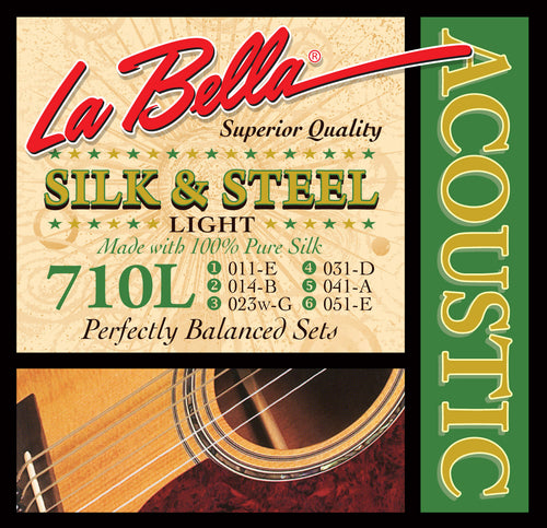 LaBella 710L Silk and Steel Acoustic Strings - Light - Jakes Main Street Music