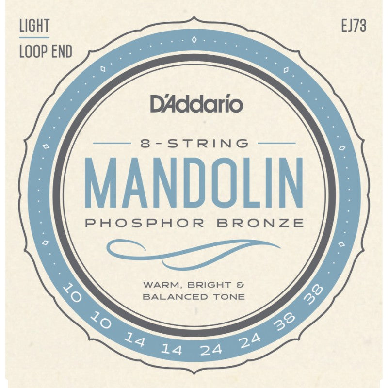 D'Addario Light Gauge Mandolin Strings 10-38 EJ73