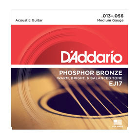 D'Addario EJ17 Phosphor Bronze Acoustic Strings - Medium - Jakes Main Street Music