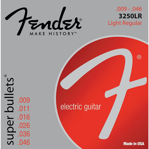Fender 3250LR Nickel-Plated Steel Bullet-End Electric Guitar Strings - Light - Jakes Main Street Music