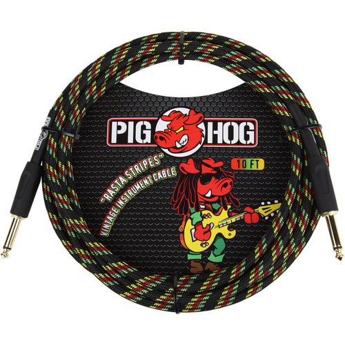 Pig Hog 10' Woven Instrument Cable - Jakes Main Street Music