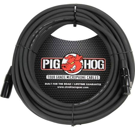 Pig Hog 20' Tour Grade Microphone Cables - PHM20 - Jakes Main Street Music
