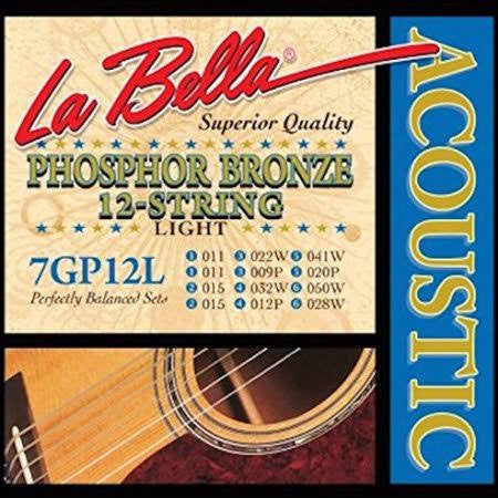 LaBella 7GP-12L PB Acoustic Guitar 12-String - Light - Jakes Main Street Music
