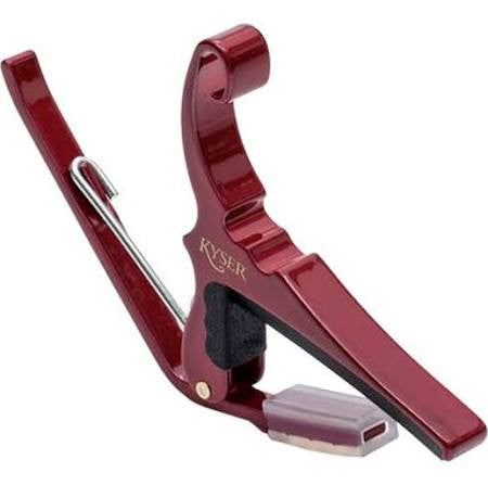 Kyser KG6RA Quick-Change Guitar Capo for 6 string Guitar - Red - Jakes Main Street Music