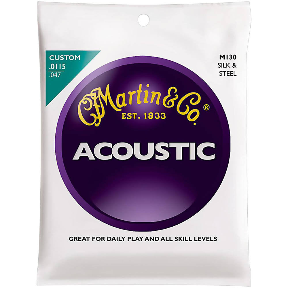 Martin M130 Silk and Steel Acoustic Guitar Strings - Custom - Jakes Main Street Music