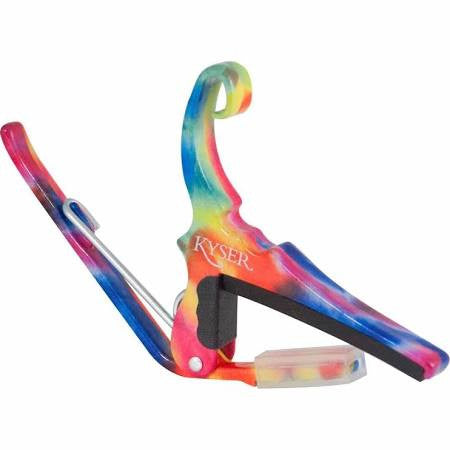 Kyser KG6TDA Quick-Change Guitar Capo for 6 string Guitar - Tie Dye - Jakes Main Street Music