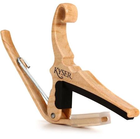 Kyser KG6MA Quick-Change Guitar Capo for 6 string Guitar - Maple - Jakes Main Street Music