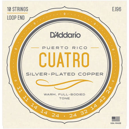 D'Addario EJ96 Cuatro Strings .11 - .42 - Jakes Main Street Music