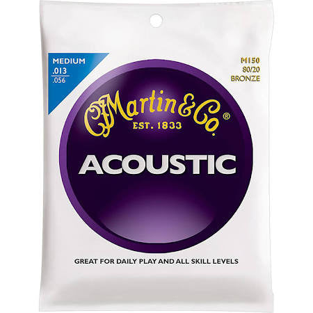 Martin M150 80/20 Acoustic Guitar Strings - Medium - Jakes Main Street Music