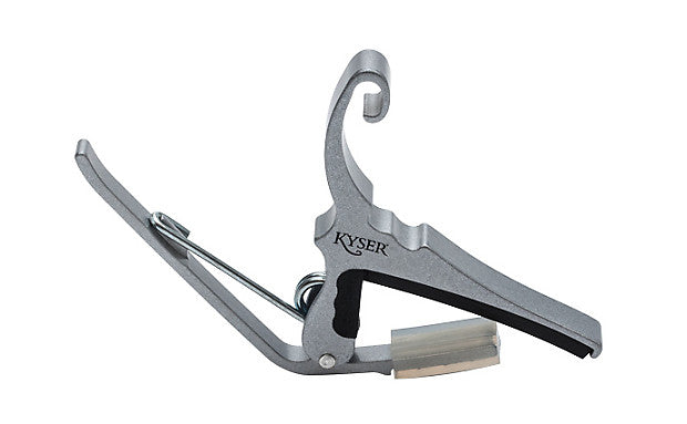 Kyser KG6SA Quick-Change Guitar Capo for 6 string Guitar - Silver - Jakes Main Street Music